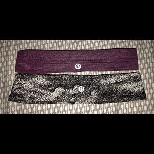 Two lululemon headbands